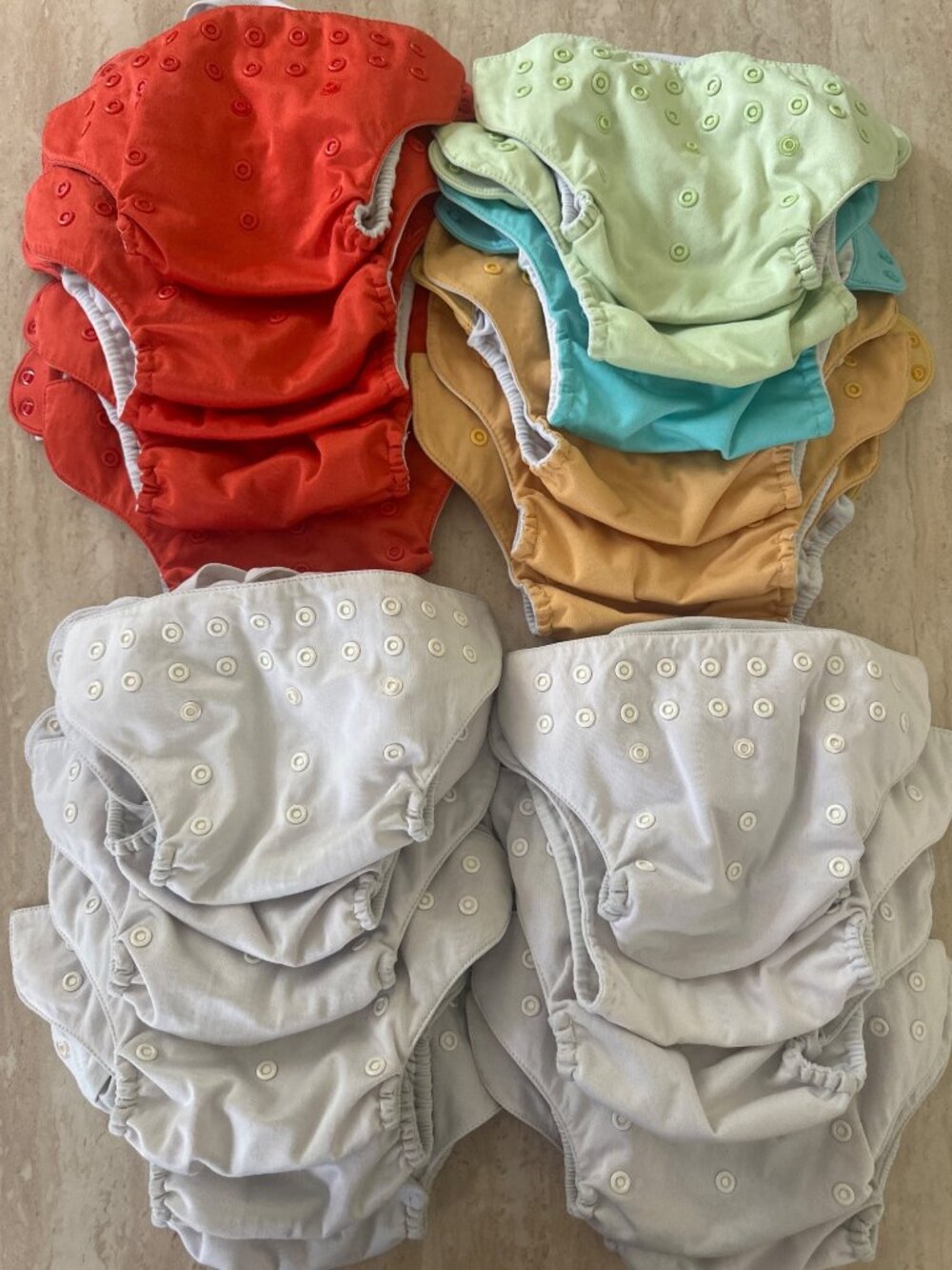 Bum Genius Cloth Diaper Covers Lot of 22 Adjustable Multicolor Reusable Baby